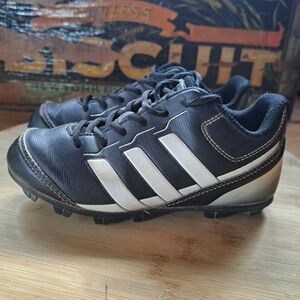 Adidas Baseball Softball Cleats, Kids 11, Unisex Black White, Rundown Jr, ABBC18